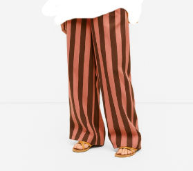 brown pants stripe